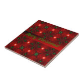 Kerstdeco in Retrostijl Tegeltje (Zijkant)