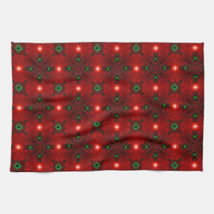 Kerstdeco in Retrostijl Theedoek