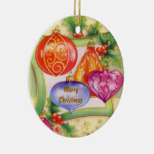 Kerstdeco Keramisch Ornament (Rechts)