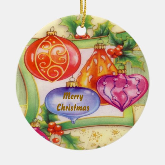 Kerstdeco Keramisch Ornament (Voorkant)