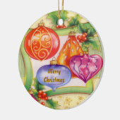 Kerstdeco Keramisch Ornament (Links)