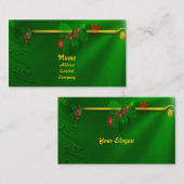 Kerstdeco-profielkaart Visitekaartje (Voorkant / Achterkant)