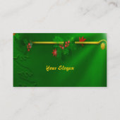 Kerstdeco-profielkaart Visitekaartje (Achterkant)