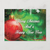 kerstdecor aankondigingskaart (Achterkant)