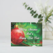 kerstdecor aankondigingskaart (Staand voorkant)
