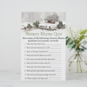 kerstdecor-auto Nursery Rhyme Quiz baby shower (Staand voorkant)