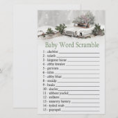 kerstdecor Baby word scramble game (Voorkant / Achterkant)