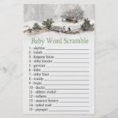kerstdecor Baby word scramble game (Voorkant)