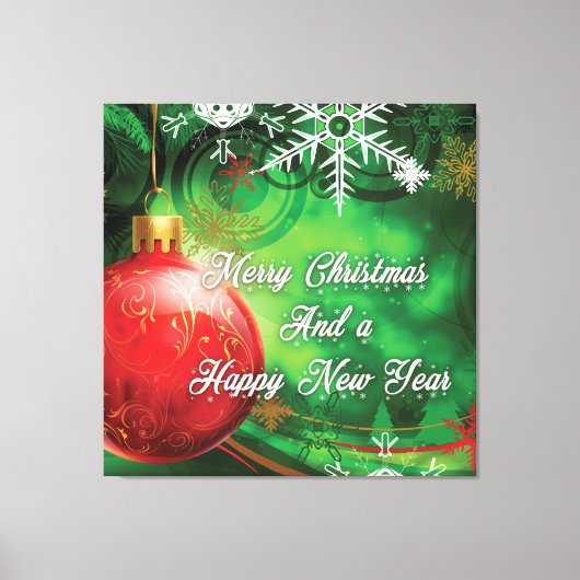 kerstdecor canvas afdruk (Voorkant)