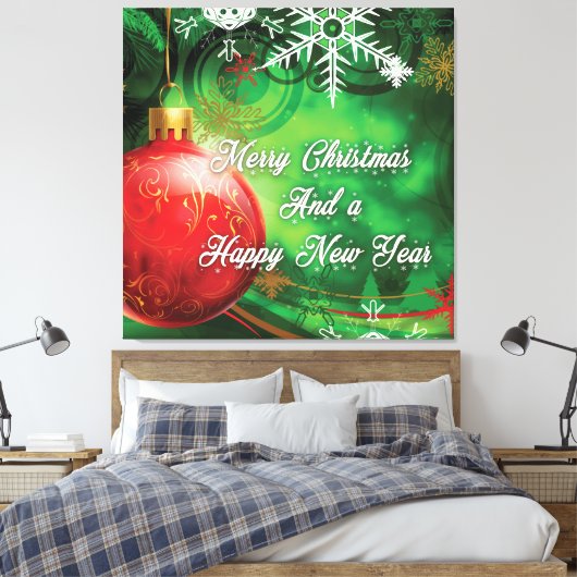 kerstdecor canvas afdruk (Insitu (Slaapkamer))