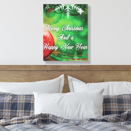 kerstdecor canvas afdruk (Insitu (Slaapkamer))