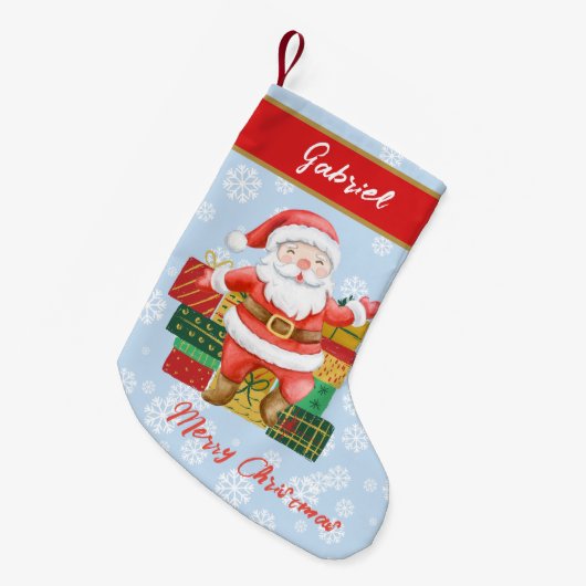 Kerstdecor Dancing Santa Claus Classic Kleine Kerstsok (Voorkant (Hangend))