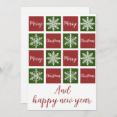 Kerstdecor Feestdagenkaart (Voorkant / Achterkant)