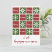 Kerstdecor Feestdagenkaart (Staand voorkant)