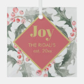 kerstdecor glas ornament (Voorkant)