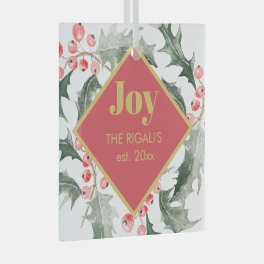 kerstdecor glas ornament (Voorkant Rechts)