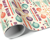 Kerstdecor Holiday Cheer Cadeaupapier (Rol Hoek)