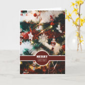 Kerstdecor, kerstgroet kaart (Gele Bloem)