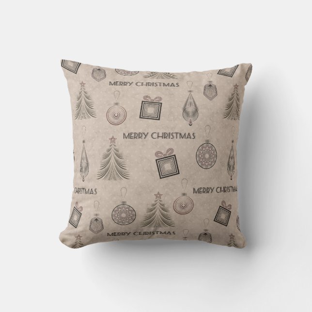 Kerstdecor, Kerstmis, , retro, papier Kussen (Voorkant)