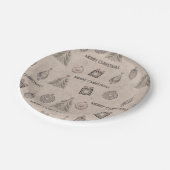 Kerstdecor, Kerstmis, , retro, papier Papieren Bordje (Gekanteld)