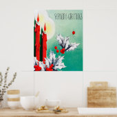 kerstdecor poster (Keuken)