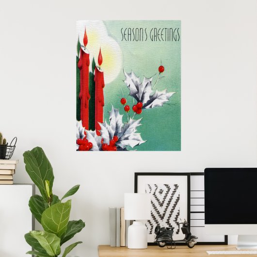  kerstdecor poster (Thuiskantoor)