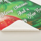 kerstdecor sherpa deken (3/4)