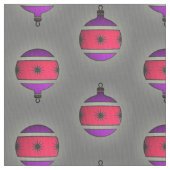 Kerstdecor voor seizoensbomen op grijs stof (Close Up)