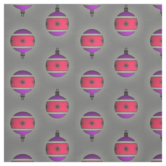 Kerstdecor voor seizoensbomen op grijs stof (Swatch)