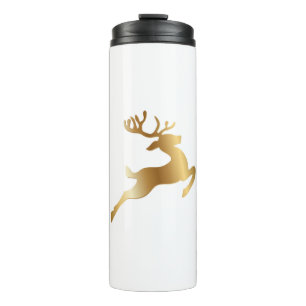 Kerstdecoratie bij rendieren - dierproeven thermosbeker