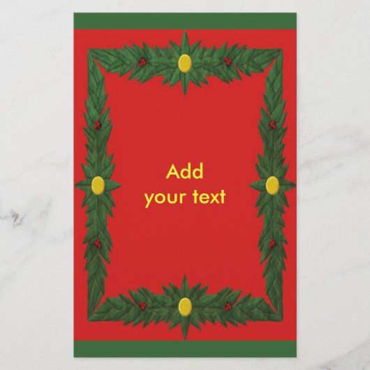 kerstdecoratie-brochure flyer (Voorkant)