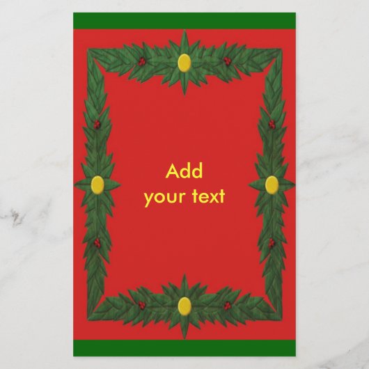 kerstdecoratie-brochure flyer (Achterkant)