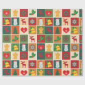 kerstdecoratie cadeaupapier (Vlak)