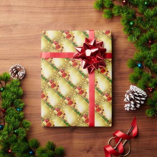 kerstdecoratie cadeaupapier (Feestdagen Geschenken)