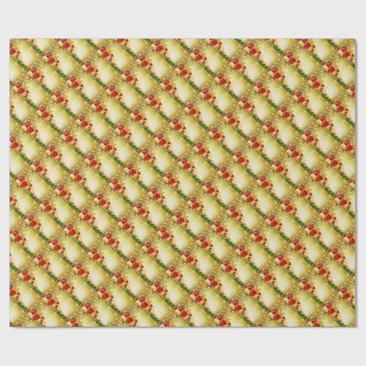 kerstdecoratie cadeaupapier (Vlak)