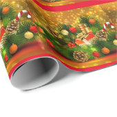kerstdecoratie cadeaupapier (Rol Hoek)