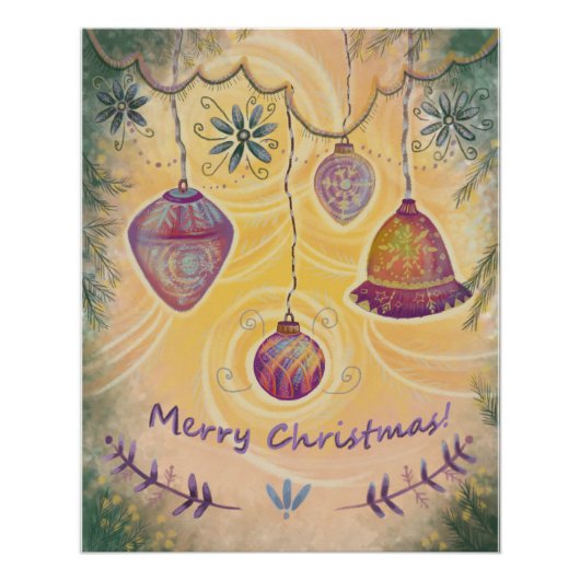 Kerstdecoratie en Poster (Voorkant)