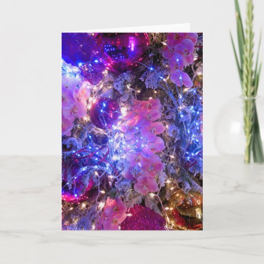 kerstdecoratie feestdagen kaart (Voorkant)