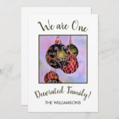 kerstdecoratie feestdagenkaart (Voorkant / Achterkant)