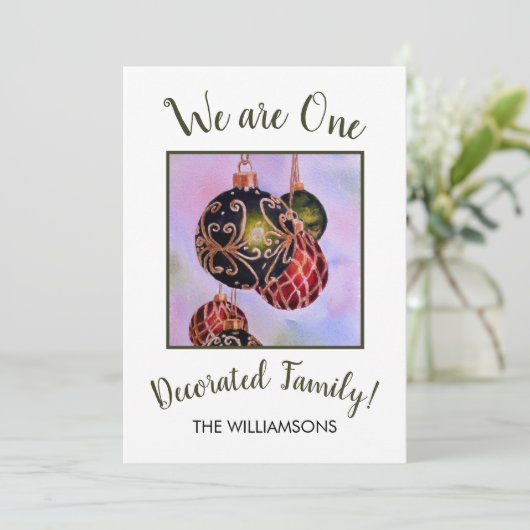 kerstdecoratie feestdagenkaart (Staand voorkant)