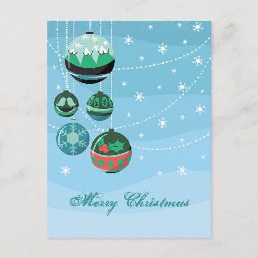 kerstdecoratie feestdagenkaart (Voorkant)