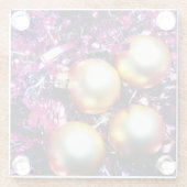 kerstdecoratie glazen onderzetter (Achterkant)