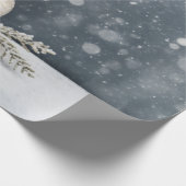 Kerstdecoratie Grijs Vakantie Cadeaupapier (Hoek)