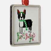 kerstdecoratie-hond metalen ornament (Rechts)