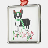 kerstdecoratie-hond metalen ornament (Links)