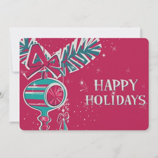 Kerstdecoratie in de middeleeuwse moderne tijd feestdagenkaart (Voorkant)