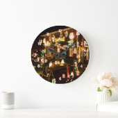 Kerstdecoratie in de openlucht grote klok (Huis)