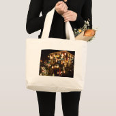 Kerstdecoratie in de openlucht grote tote bag (Voorkant (product))