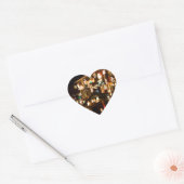 Kerstdecoratie in de openlucht hart sticker (Envelop)