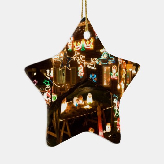 Kerstdecoratie in de openlucht keramisch ornament (Rechts)